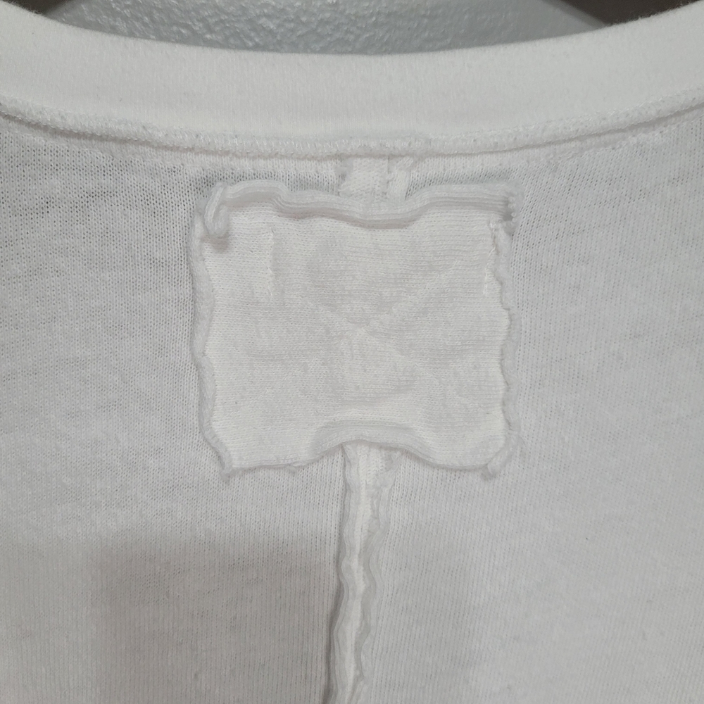 We The Free Cutout Boxy Cotton T-Shirt White Women's Size M - Picture 12 of 13